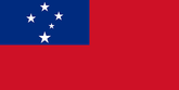 Western Samoa Country Flag